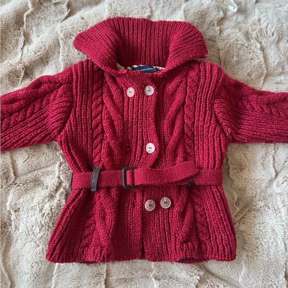 Burberry Rich Red Knit Sweater